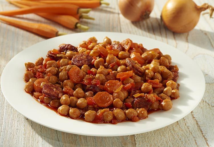 Garbanzos con chorizo