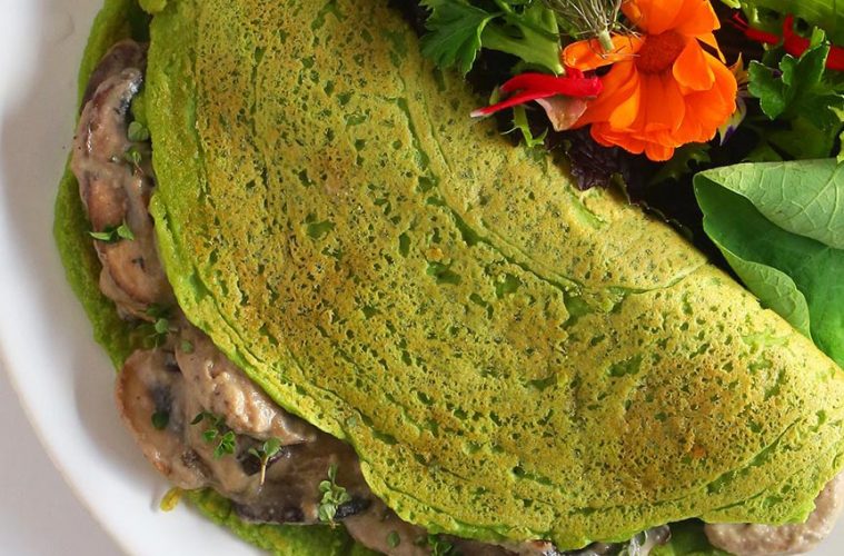 Crepes de espinacas