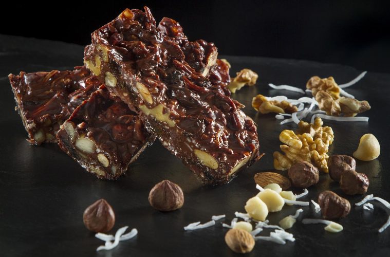 Barritas energéticas estilo Paleo, con chocolate