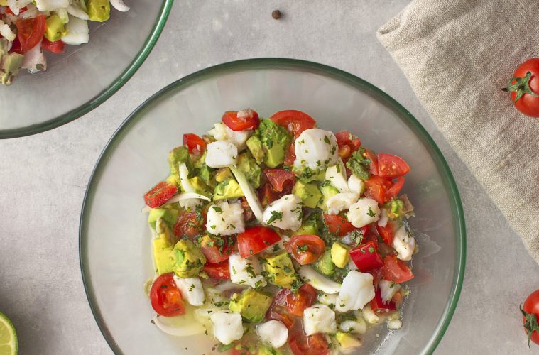 Ceviche de bacalao