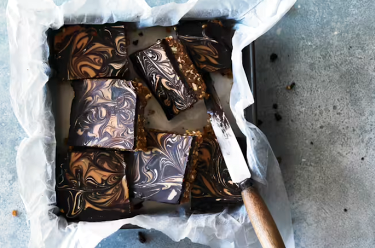Barritas de mantequilla de cacahuete sin hornear