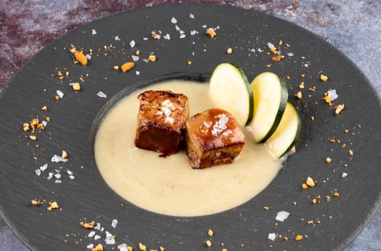 Crema fría de calabacín con Foie Gras