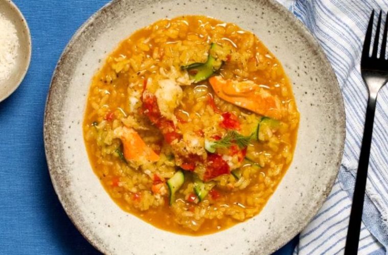 Risotto de bogavante al azafrán