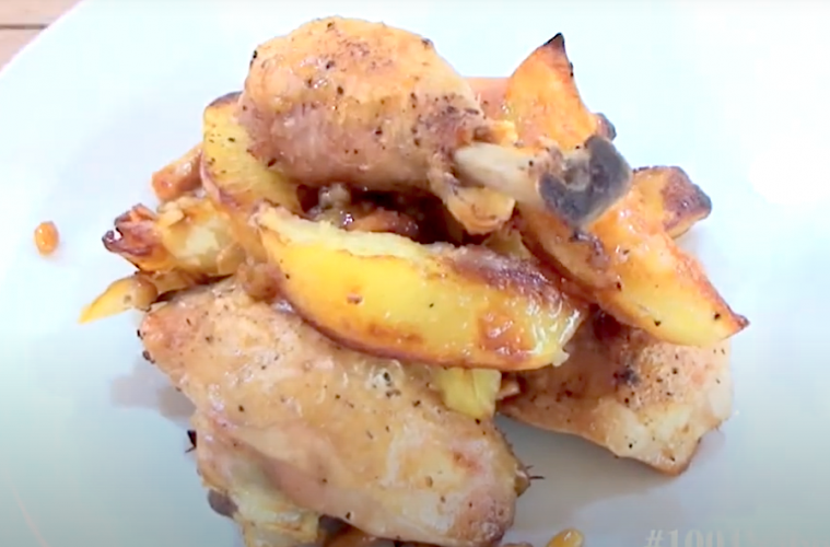 Asado de pollo murciano
