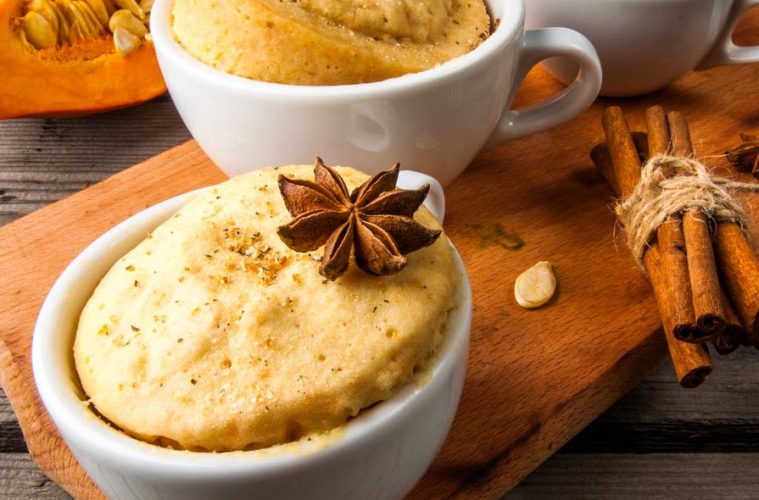 Mug cake de yogur y canela