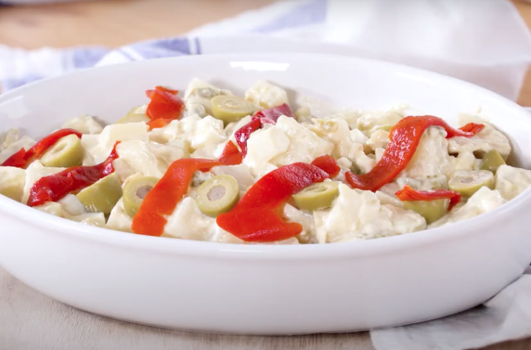 Ensaladilla rusa con yogur en lugar de mayonesa