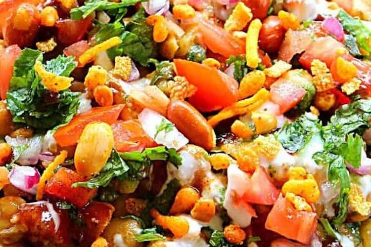 Chana chaat con garbanzos de ayer