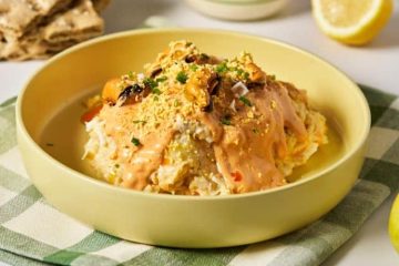 Ensaladilla de mejillones y mayonesa de escabeche