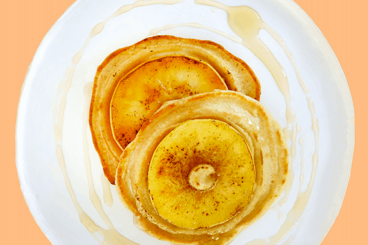 Panqueques de manzana y miel