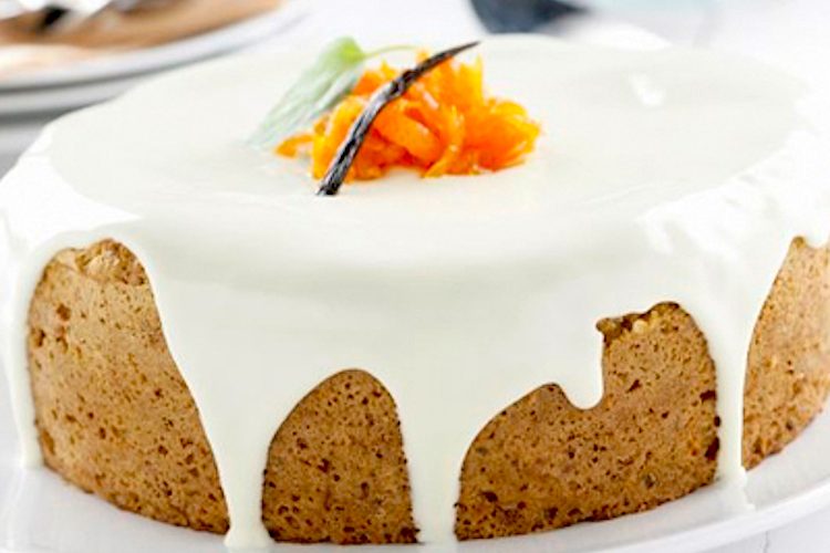 Tarta de zanahoria y queso crema