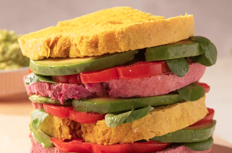 Sándwich multicereales y multicolor
