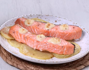 2Salmón fresco gratinado a la trufa 2