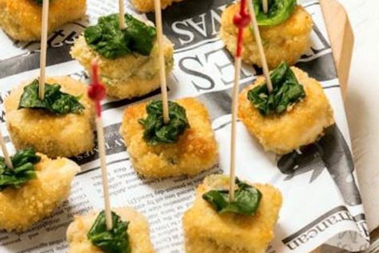 Sanjacobitos de pollo y espinacas