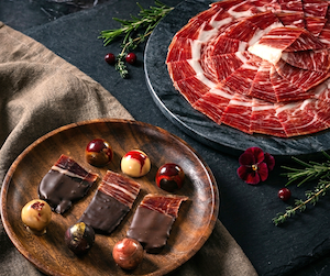 Maridajes inesperados: jamón de larga curación y chocolate de autor