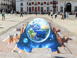 Intervención interactiva en plena Puerta del Sol para concienciar sobre el uso del agua 