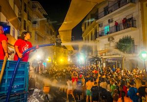 La Carrera del Agua, en Lanjarón, Fiesta de Interés Turístico Nacional (Foto Ayuntamiento de Lanjarón)