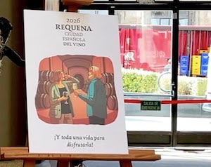 La imagen de Requena Ciudad Española del Vino 2026, con ilustraciones de Paco Roca