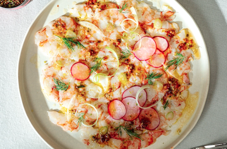 Carpaccio de gambas