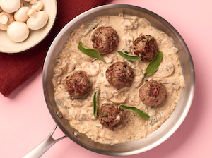 2Albóndigas de pavo en salsa cremosa de champiñones 2