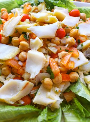 Ensalada fresca de bacalao desmigado (Foto Bacalao de Islandia)