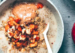 2Porridge de quinoa, avellanas y manzanas caramelizadas 2