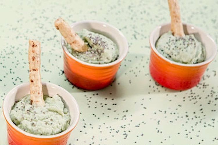 Hummus de judías verdes que sobraron de ayer
