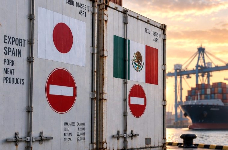 Los datos del primer semestre de 2026 permiten ya cuantificar una parte importante de las consecuencias que está teniendo la Peste Porcina Africana en el sector cárnico español. Solo en Japón y México, el valor de las exportaciones de carne, despojos y productos elaborados se ha reducido en cerca de 350 millones de euros respecto al mismo periodo de 2025.