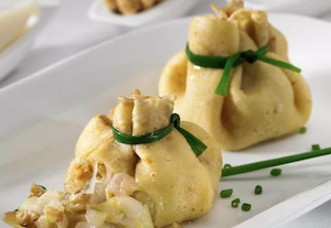 2Paquetitos de queso de cabra, manzana y nueces 2