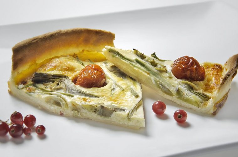 Quiche Lorraine con queso Roncal y verduras