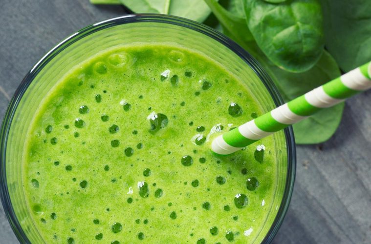 Zumos verdes como ingredientes del spa