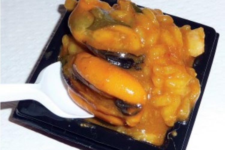 Arroz caldoso de Mejillón de Galicia y wakame