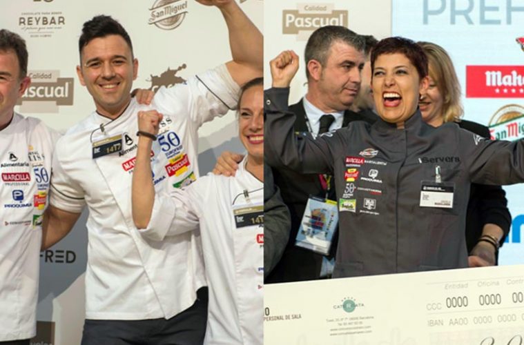 Álvaro Salazar y Ángela Marulanda, cocinero del año y camarera del año