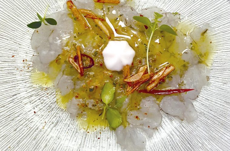 Carpaccio de langostino natural