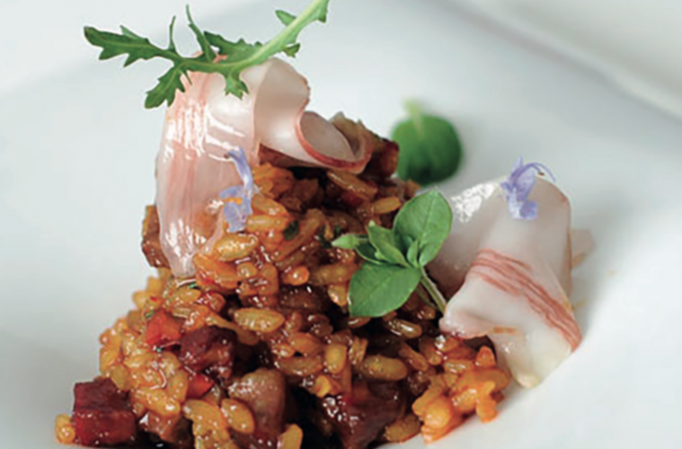 Arroz de presa y costilla de cerdo