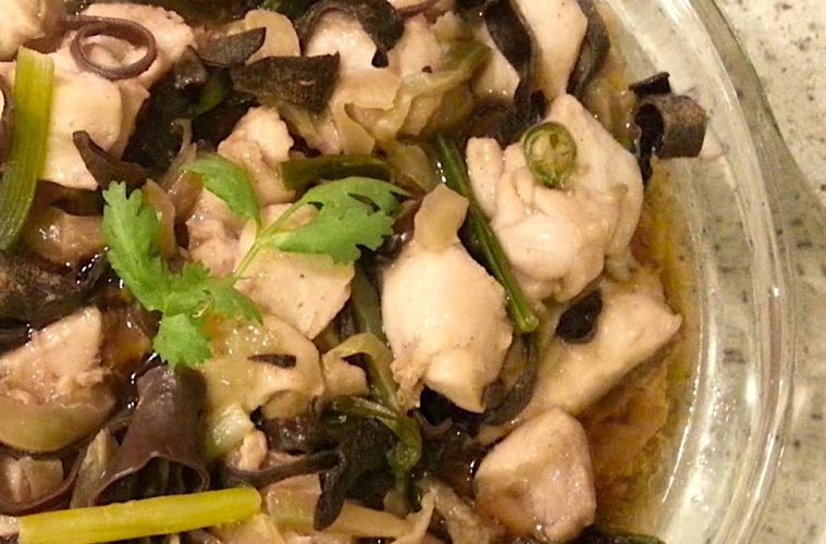 Pollo o pavo sobrante escabechado