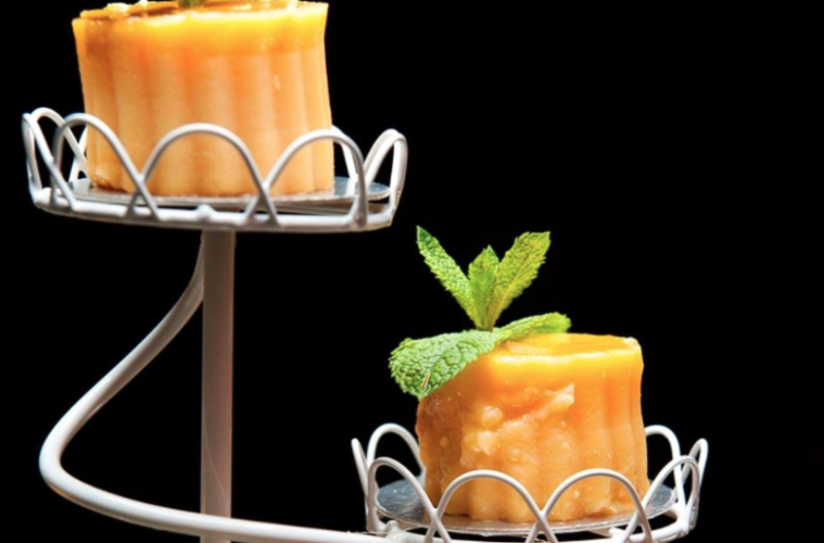 Tocino de cielo al anís con un toque de menta