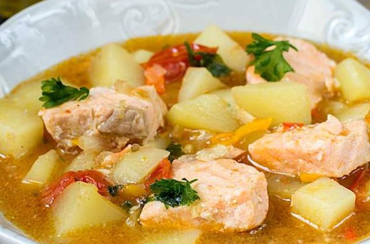 Marmitako con pimientos del piquillo