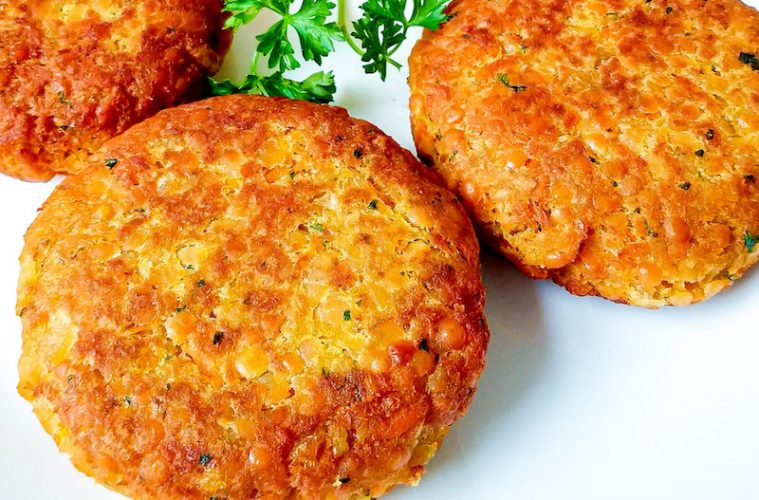Hamburguesas de lentejas que nos quedaron de ayer