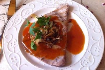 Atún sobrante con salsa agridulce