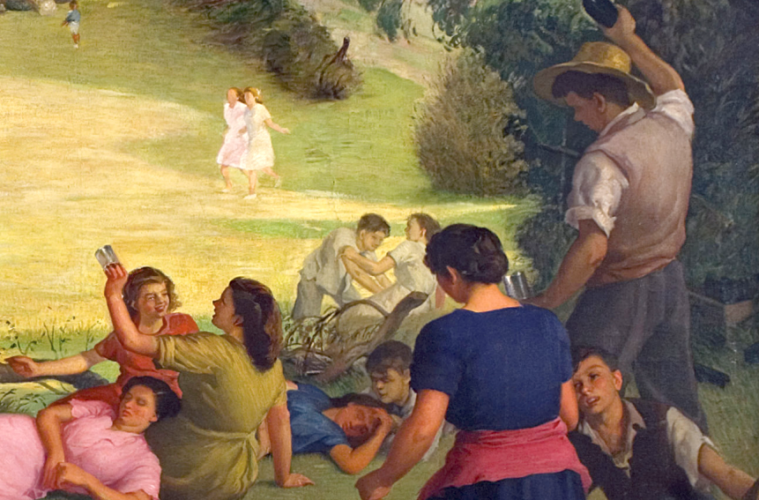 Escanciando, exposición sobre la sidra asturiana en las artes plásticas