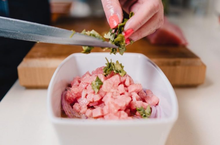 Ceviche de ventresca de atún rojo