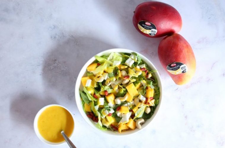 Ensalada de mango con vinagreta de curry