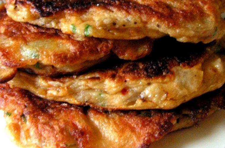 Pancakes de berenjena madura