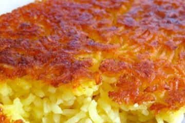 Arroz de ayer con costra