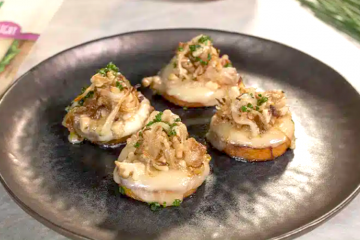 Bocaditos de calabaza con nueces y queso
