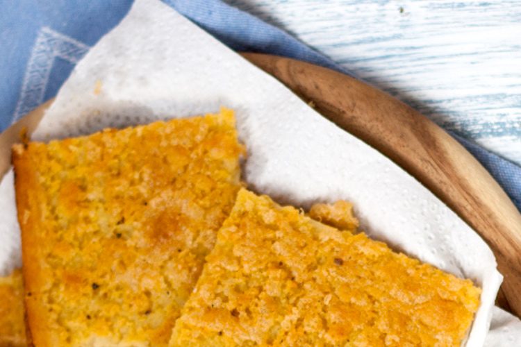 Pastel de garbanzos del día anterior