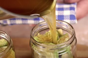 Conserva casera de verduras en grasa de jamón ibérico