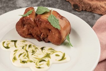 Foie Gras asado con salsa beurre blanc de eneldo