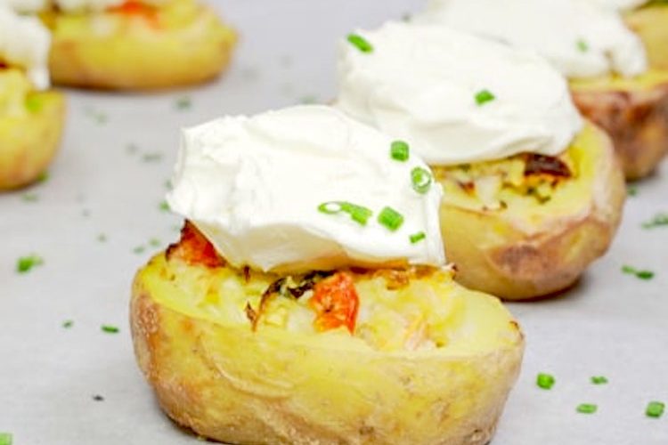 Patatas rellenas con restos de verduras