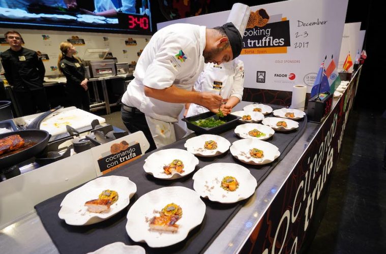 Los chefs y platos del Concurso Internacional Cocinando con Trufa en Soria